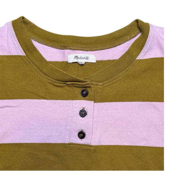 Madewell Striped Short Sleeve Top Shirt Small - Picture 4 of 7